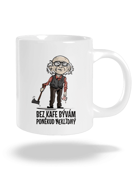 Neklidný bez kafe velký hrnek White