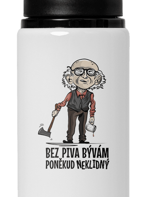 Neklidný bez piva lahev na vodu White