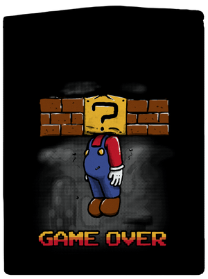 Game over dámská mikina na zip Black