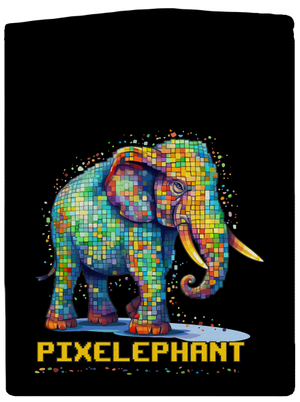 Pixelephant pánská mikina na zip Black