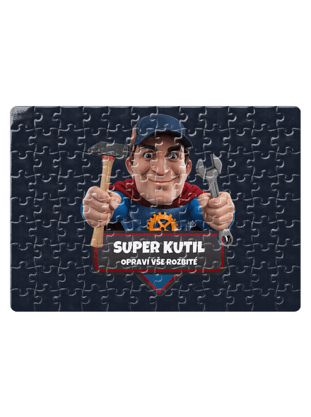 Super táta puzzle White