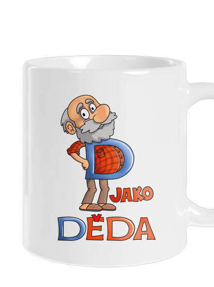 D jako děda klasický hrnek White