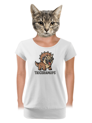 dámské tričko s lemem