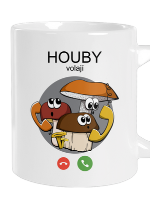 Houby volají velký hrnek White