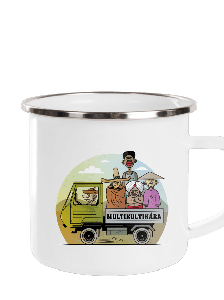 Multikultikára plecháček White