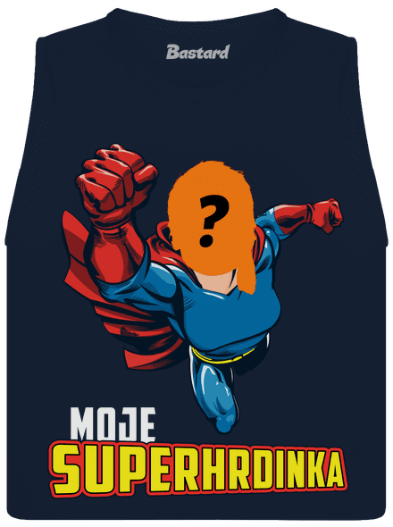 Moje superhrdinka dámské tílko volné Navy