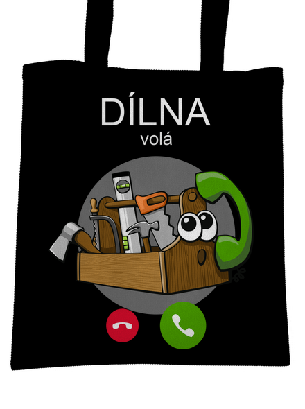 Dílna volá taška Black
