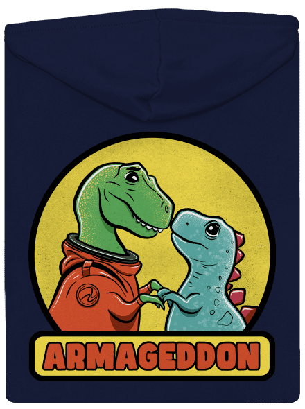 Armageddon pánská mikina na zip Navy