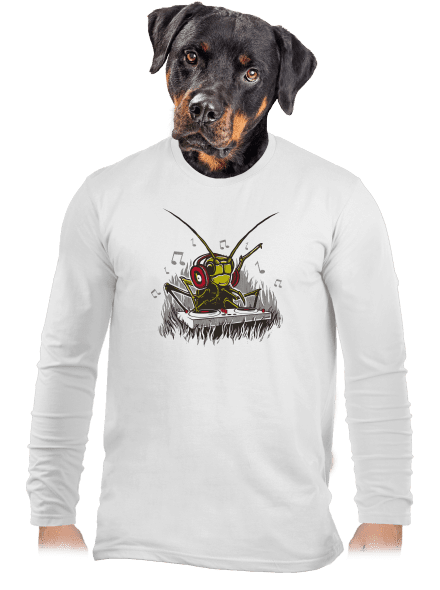 DJ cvrček pánské dlouhý rukáv White