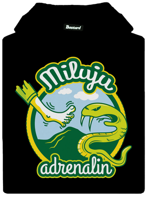 Miluju adrenalin pánská mikina klokanka Black