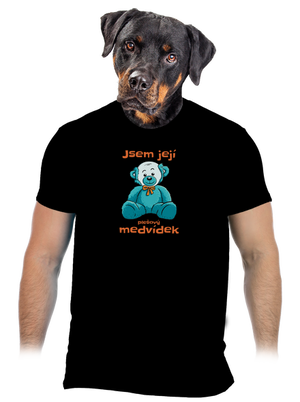 Plešový medvídek pánské tričko Black