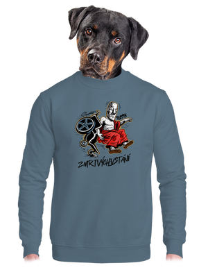 unisex mikina bez kapuce