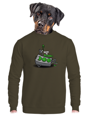 unisex mikina bez kapuce