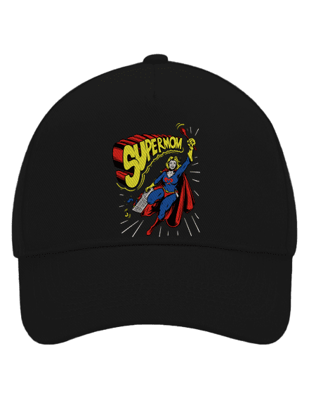 Supermom kšiltovka baseballka Black