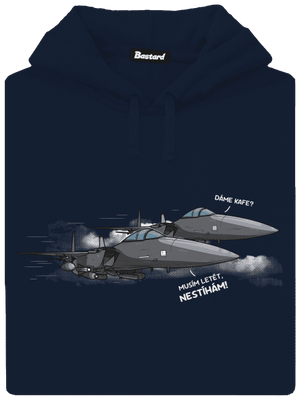 Stíhačka nestíhá pánská mikina klokanka Navy