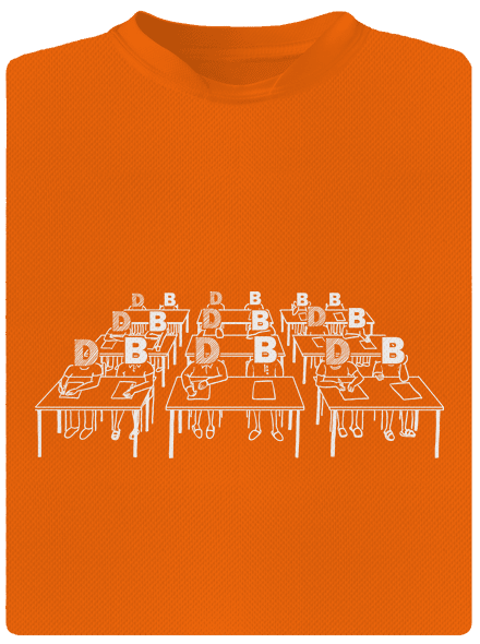 Cimrman: Debil, blbeček pánské sportovní tričko Neon Orange