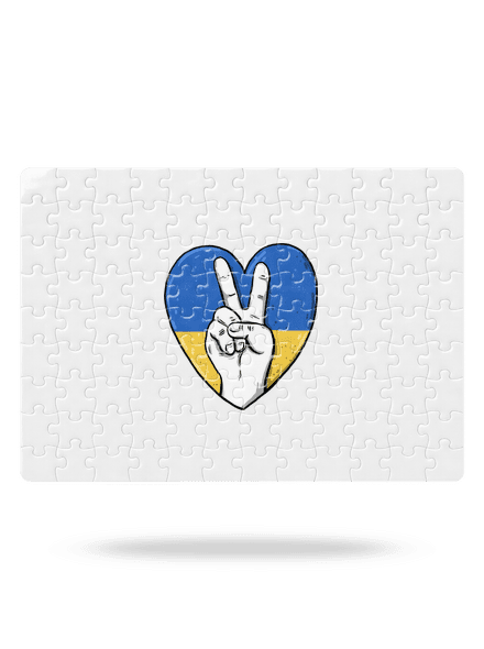 Ukrajina - Mír puzzle White