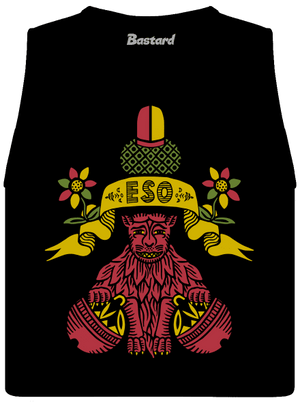 Kulový eso dámské tílko volné Black