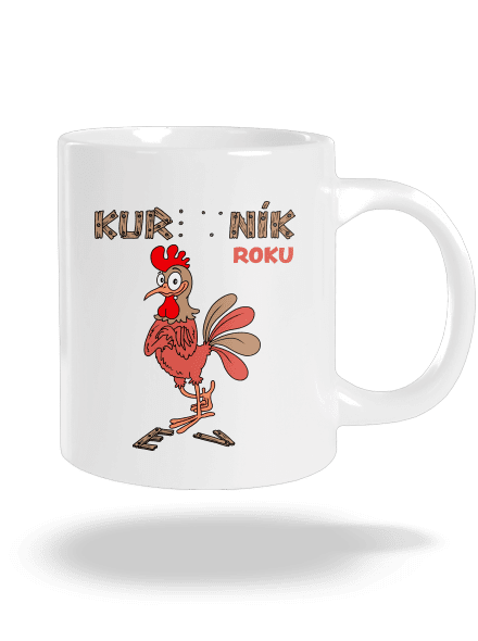 Kur(ev)ník roku velký hrnek White