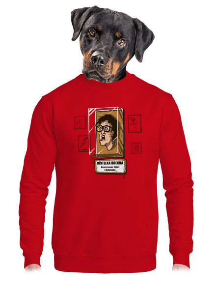 Učitelka obecná unisex mikina bez kapuce Red