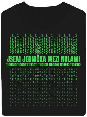 Jednička mezi nulami unisex mikina bez kapuce Black