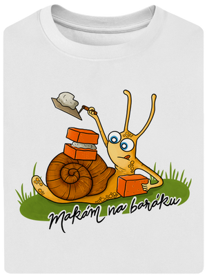 Makám na baráku unisex tričko oversized White