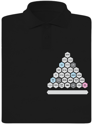 Textový alko kvíz a fix pánská polokošile Black