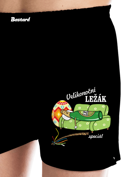 Velikonoční ležák pánské trenky Black