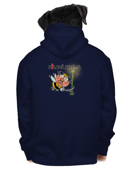 Pylová sezóna pánská mikina na zip Navy