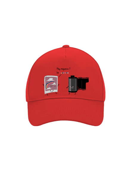 Buď pozitivní kšiltovka baseballka Classic Red