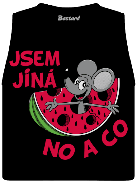 Jsem jiná dámské tílko volné Black