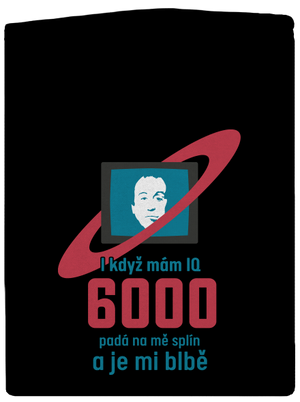 IQ 6000 pánská mikina na zip Black