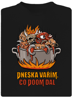 Co Doom dal pánské sportovní tričko Black