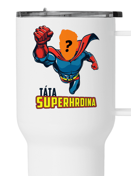 Táta superhrdina termohrnek White
