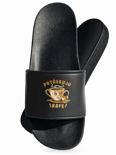 Potřebuju kafe pantofle Black