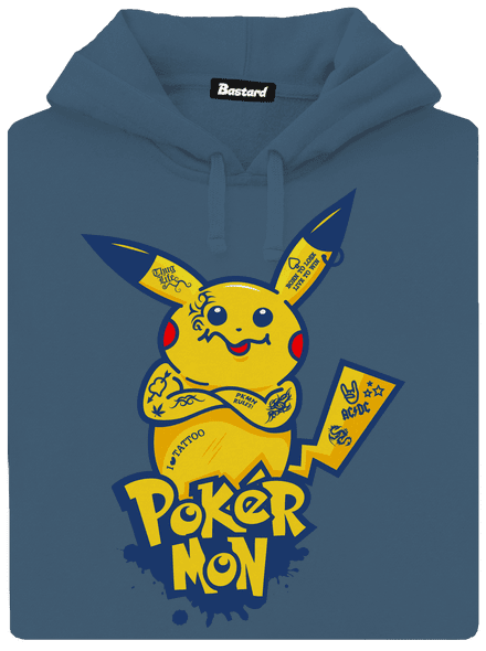Pokérmon dámská mikina klokanka Denim