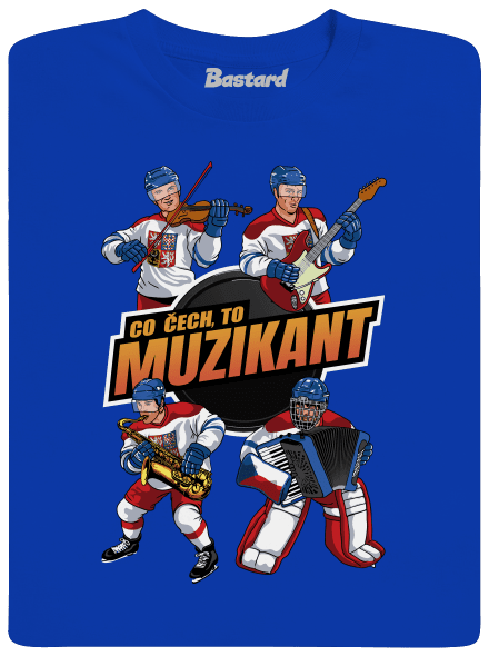 Co Čech, to hokejista pánské tričko Royal Blue