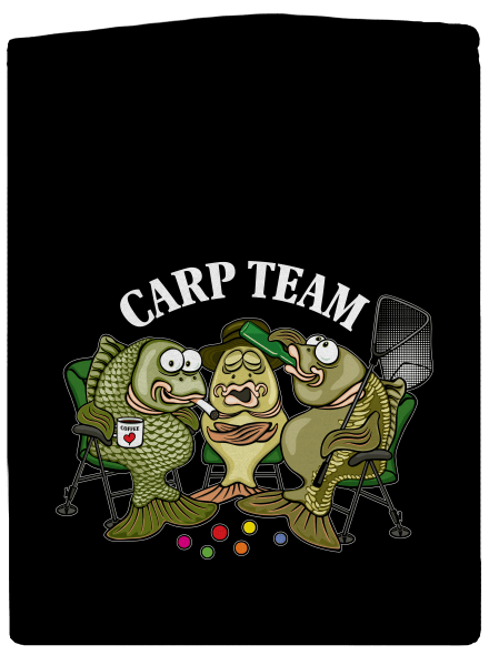 Carp Team pánská mikina na zip Black