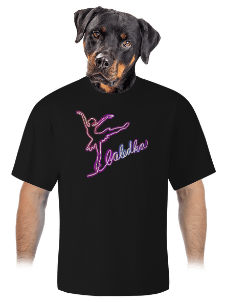 Baledka unisex tričko oversized Black