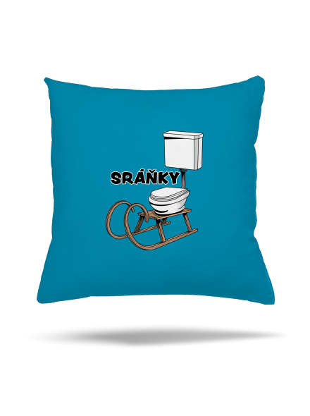 Sráňky polštář Blue Turquoise