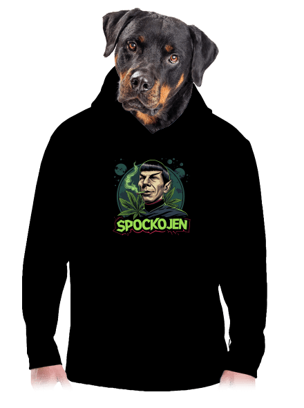 Spockojen pánská mikina klokanka Black