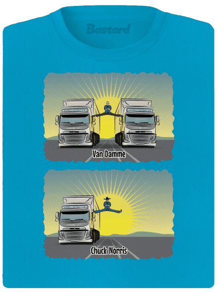 Chuck & Truck dámské sportovní tričko Blue Atol
