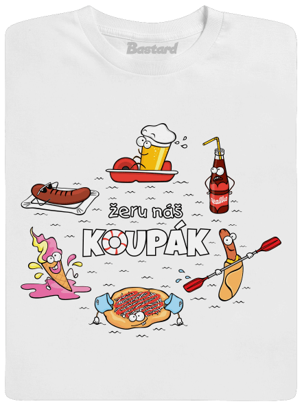 Český koupák pánské tričko White