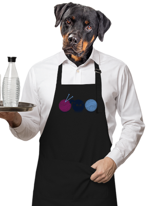 Klubíčko zástěra Black