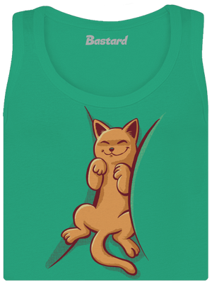 Spící kotě dámské tílko klasické Mint Mal