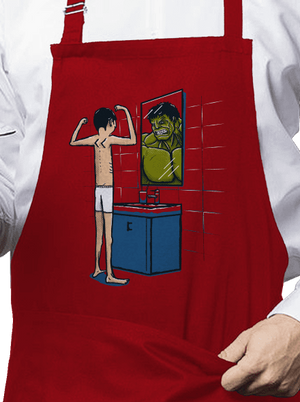 Hulk zástěra Red