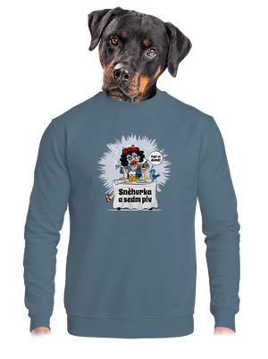 unisex mikina bez kapuce