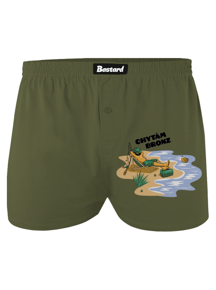 Chytám bronz pánské trenky Khaki