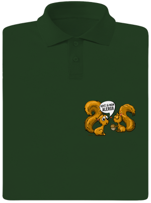 Alergická veverka pánská polokošile Bottle Green Mal