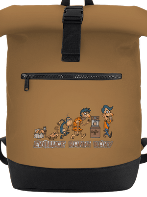 Evoluce ranní kávy batoh Caramel